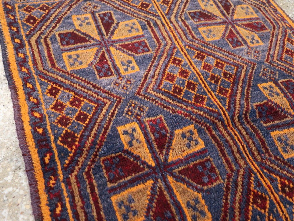 Vintage Persian Baluch Throw Rug, No.31582 - Gss