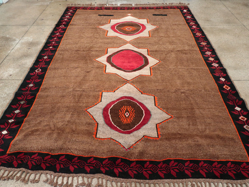 Vintage Turkish Anatolian Tribal Room Size Carpet, No.31584 - Gss