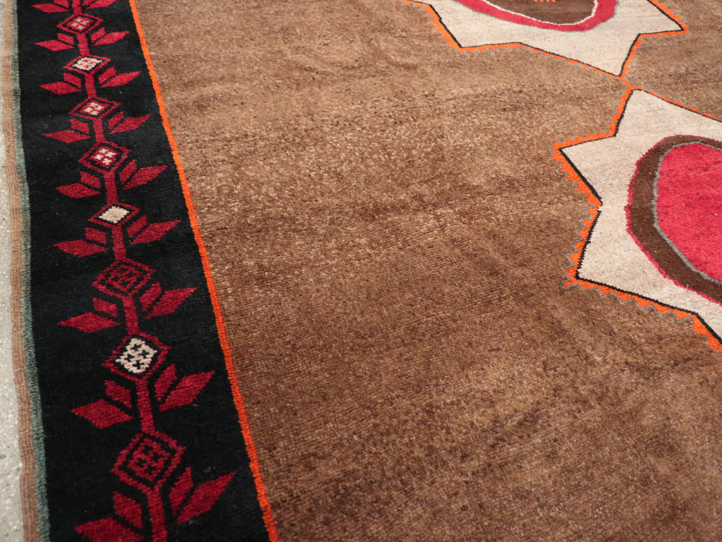 Vintage Turkish Anatolian Tribal Room Size Carpet, No.31584 - Gss