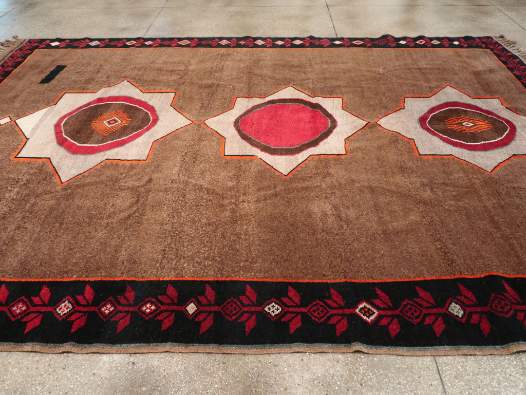 Vintage Turkish Anatolian Tribal Room Size Carpet, No.31584 - Gss