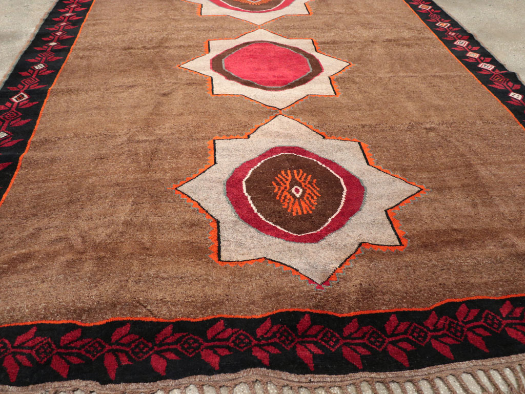 Vintage Turkish Anatolian Tribal Room Size Carpet, No.31584 - Gss