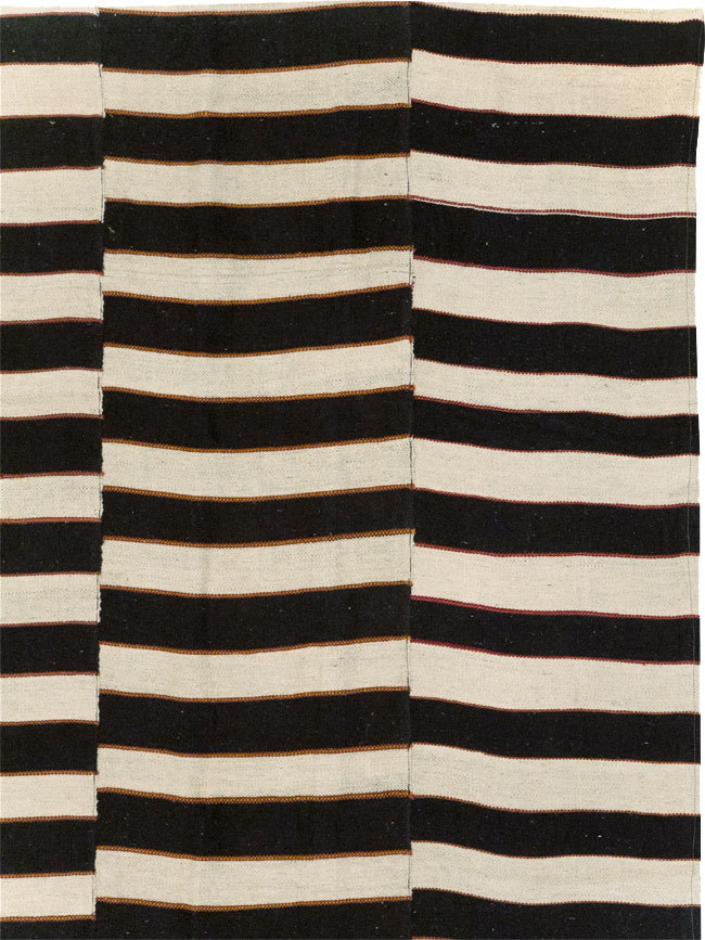 Modern Turkish Flatweave Kilim Room Size Carpet, No.31595 - Gss