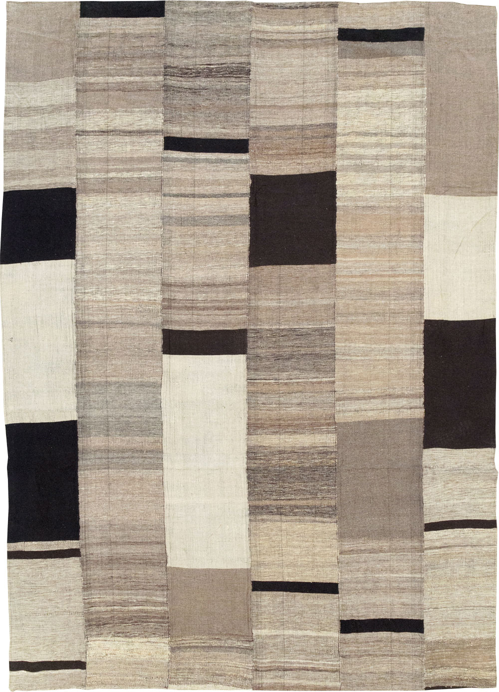 Modern Turkish Flatweave Room Size Carpet, No.31598 - Gss