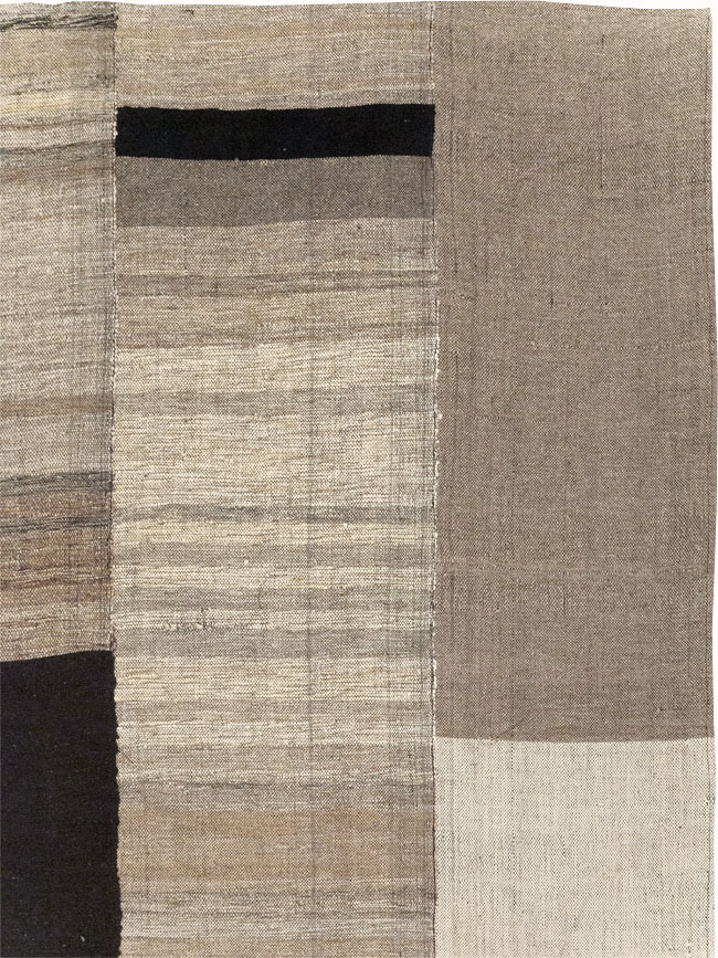 Modern Turkish Flatweave Room Size Carpet, No.31598 - Gss