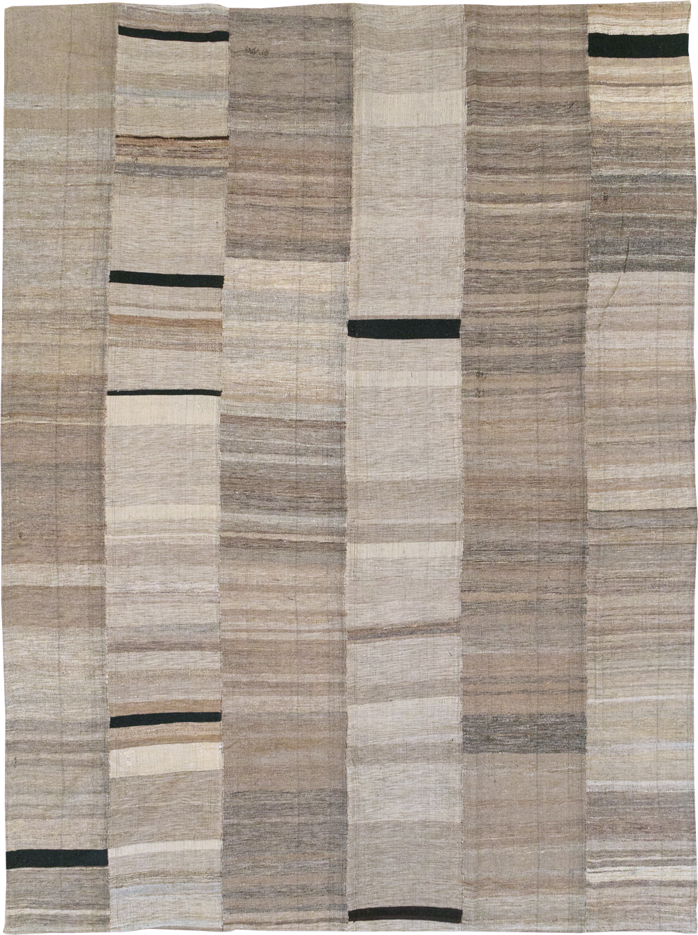 Modern Turkish Flatweave Room Size Carpet, No.31601 - Gss