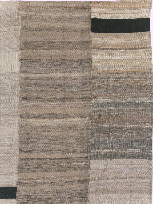 Modern Turkish Flatweave Room Size Carpet, No.31601 - Gss