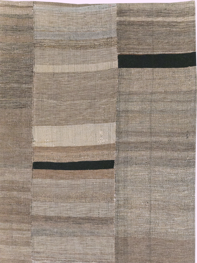 Modern Turkish Flatweave Room Size Carpet, No.31601 - Gss