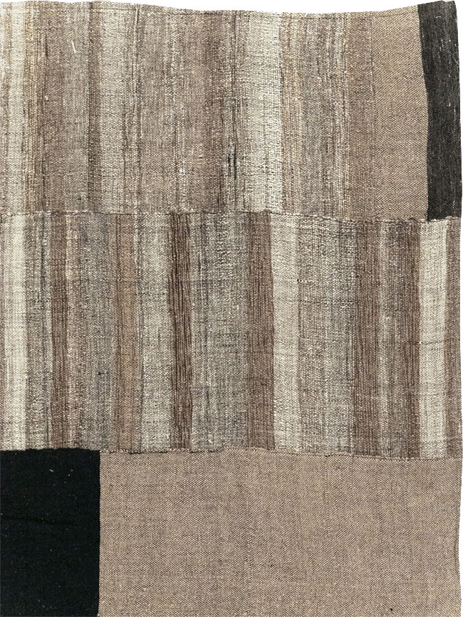 Modern Turkish Flatweave Room Size Carpet, No.31603 - Gss