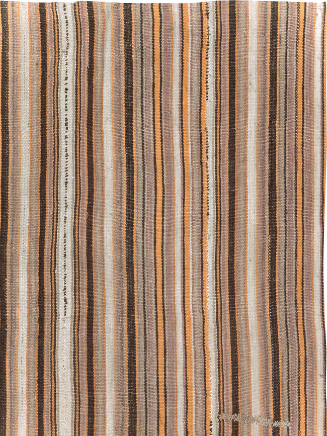 Vintage Turkish Flatweave Kilim Square Carpet, No.31604 - Gss