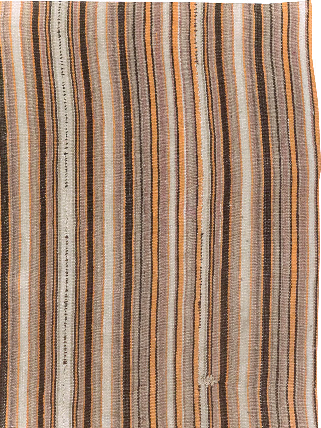 Vintage Persian Flatweave Kilim Square Carpet, No.31604 - Gss