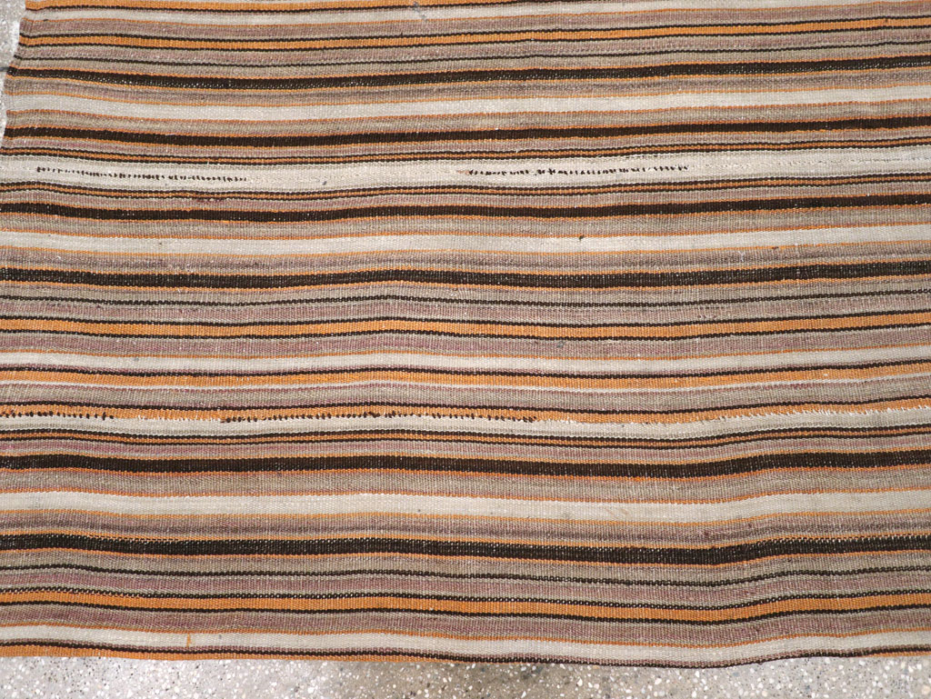 Vintage Persian Flatweave Kilim Square Carpet, No.31604 - Gss