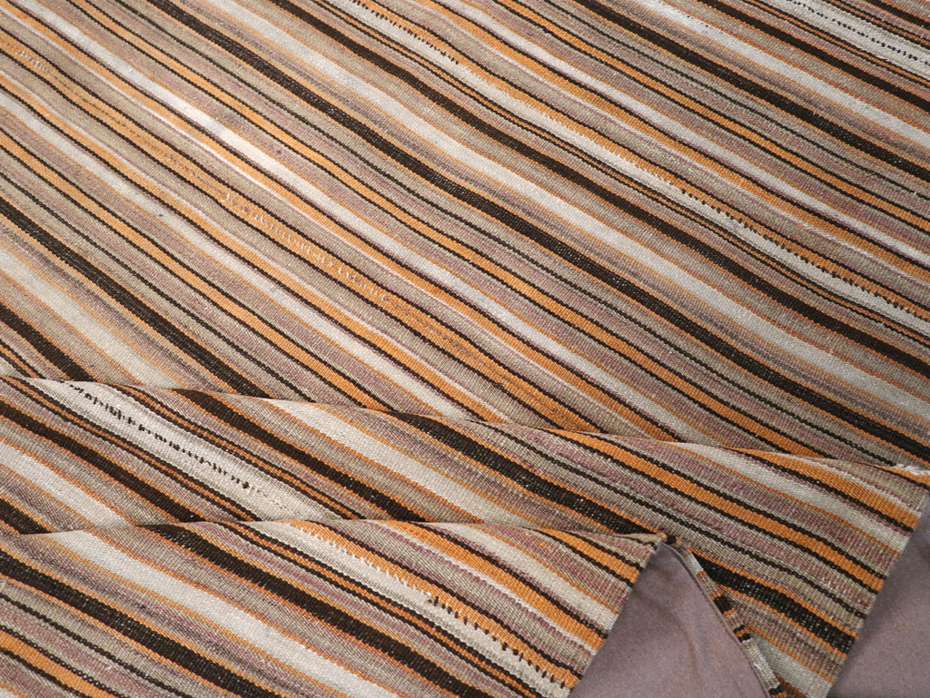 Vintage Persian Flatweave Kilim Square Carpet, No.31604 - Gss