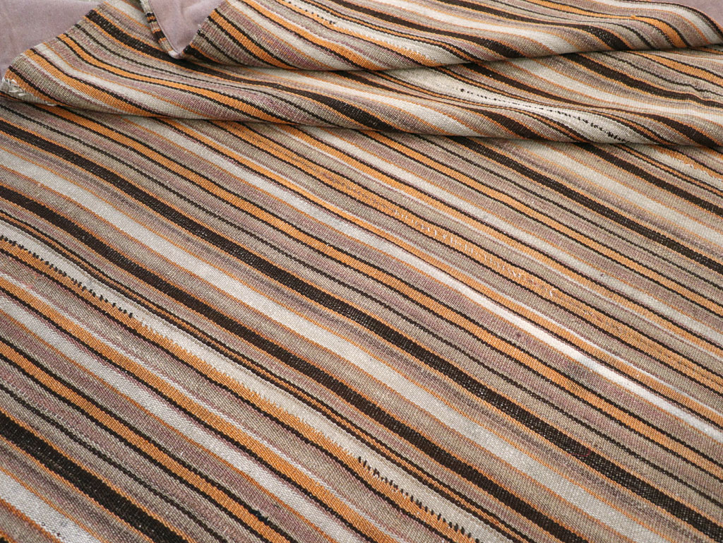 Vintage Persian Flatweave Kilim Square Carpet, No.31604 - Gss