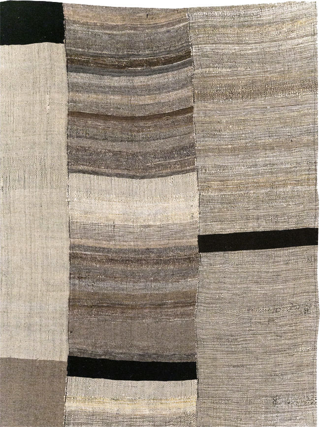 Modern Turkish Flatweave Room Size Carpet, No.31605 - Gss