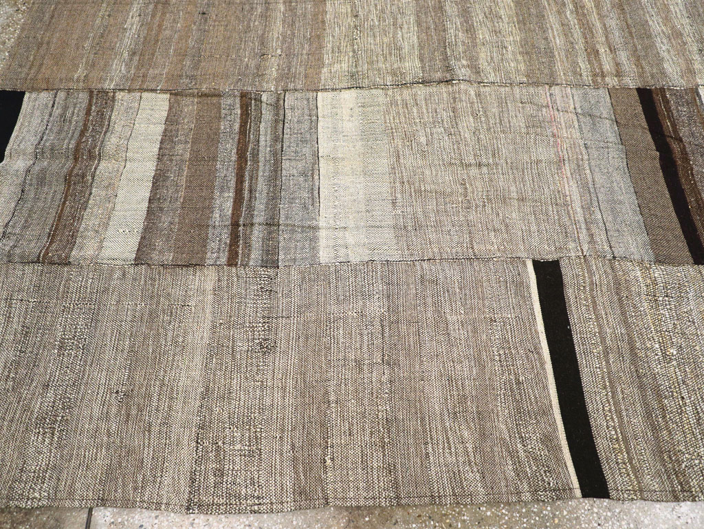 Modern Turkish Flatweave Room Size Carpet, No.31605 - Gss