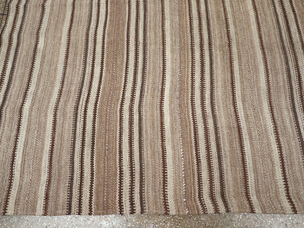 Vintage Turkish Flatweave Kilim Room Size Carpet, No.31606 - Gss