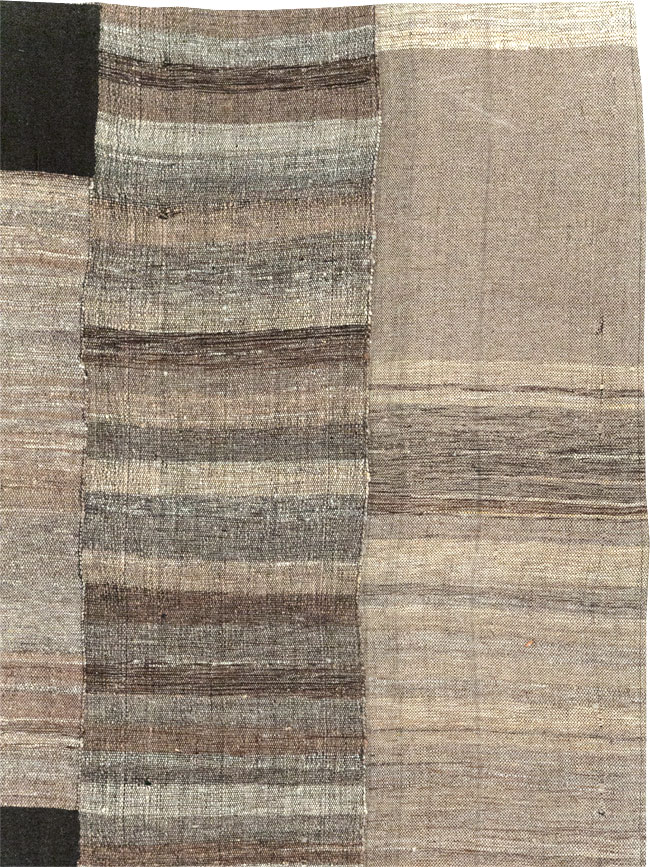Modern Turkish Flatweave Room Size Carpet, No.31607 - Gss