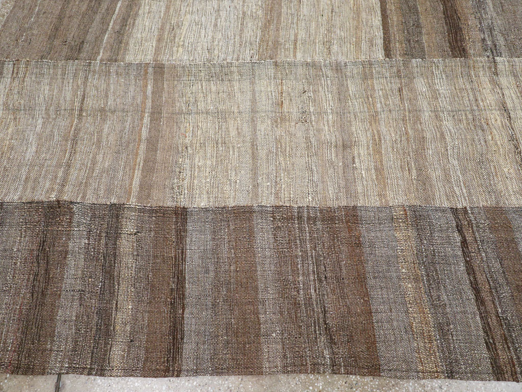 Modern Turkish Flatweave Room Size Carpet, No.31607 - Gss