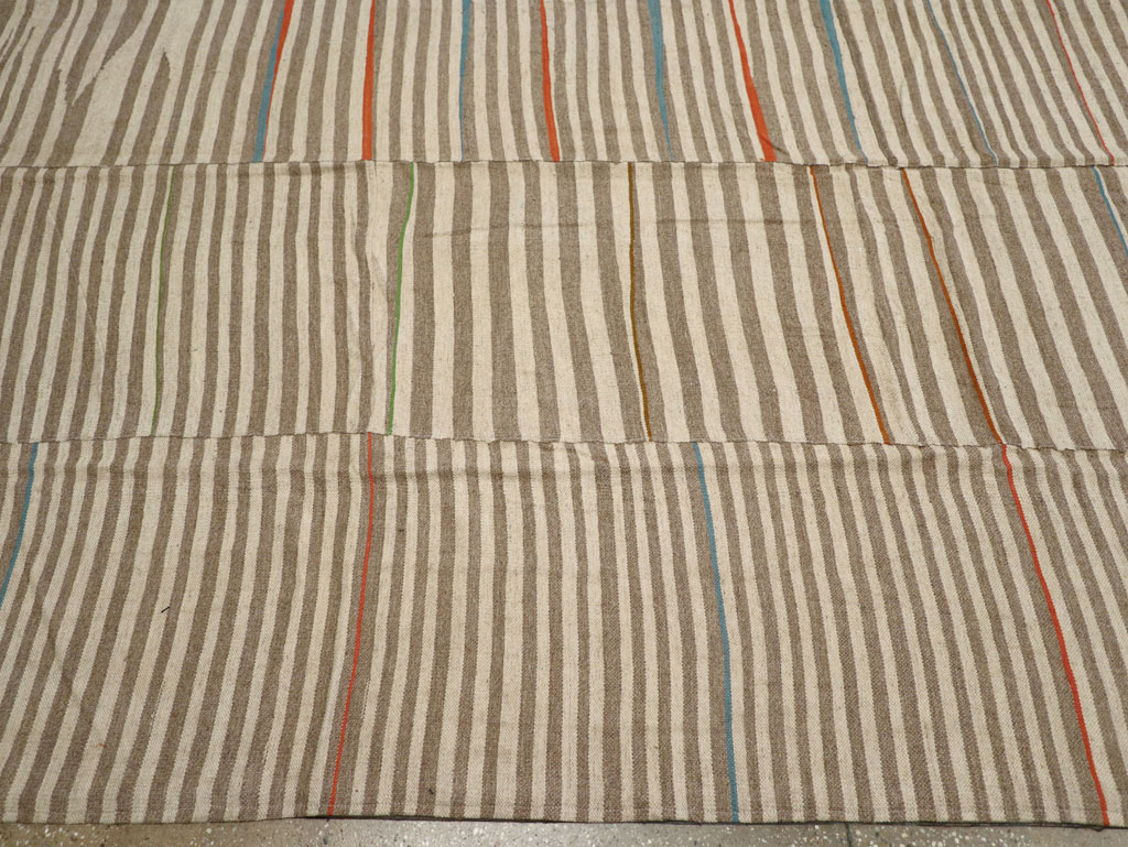 Modern Turkish Flatweave Kilim Large Carpet, No.31608 - Gss