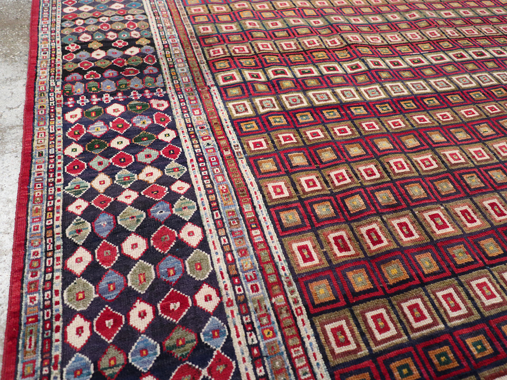 Vintage Persian Tabriz Room Size Carpet, No.31610 - Gss