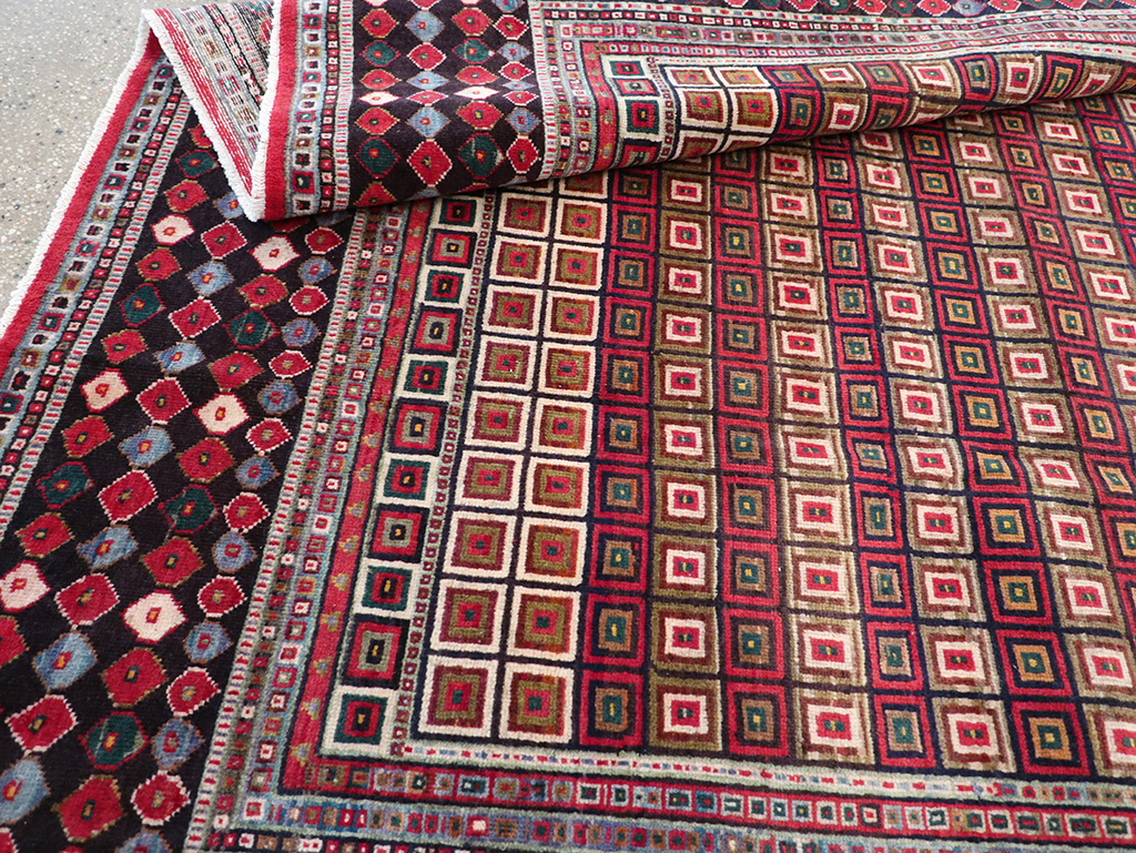 Vintage Persian Tabriz Room Size Carpet, No.31610 - Gss