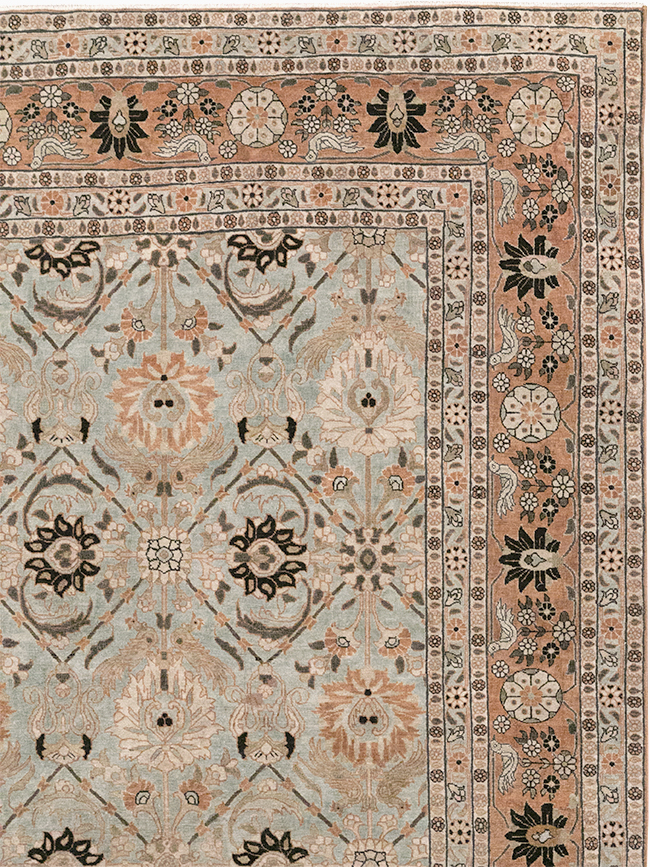 Antique Persian Varamin Room Size Carpet, No.31611 - Gss
