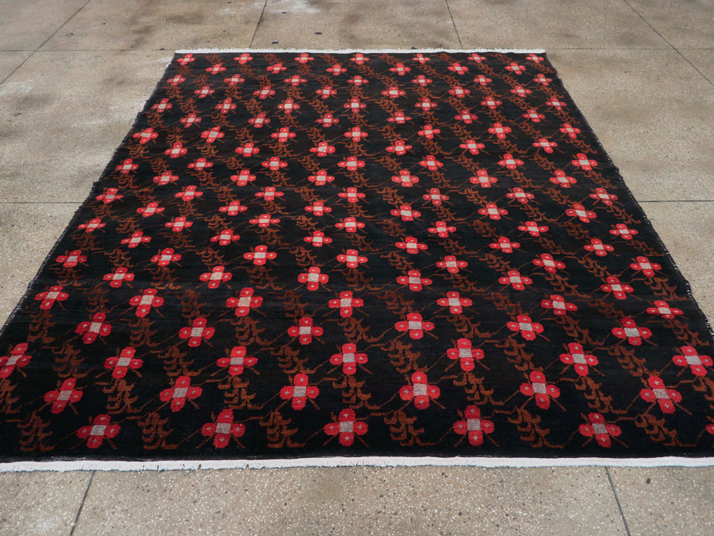 Vintage Turkish Anatolian Small Room Size Carpet, No.31613 - Gss