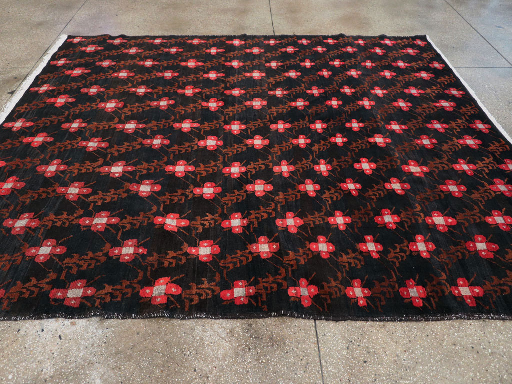 Vintage Turkish Anatolian Small Room Size Carpet, No.31613 - Gss