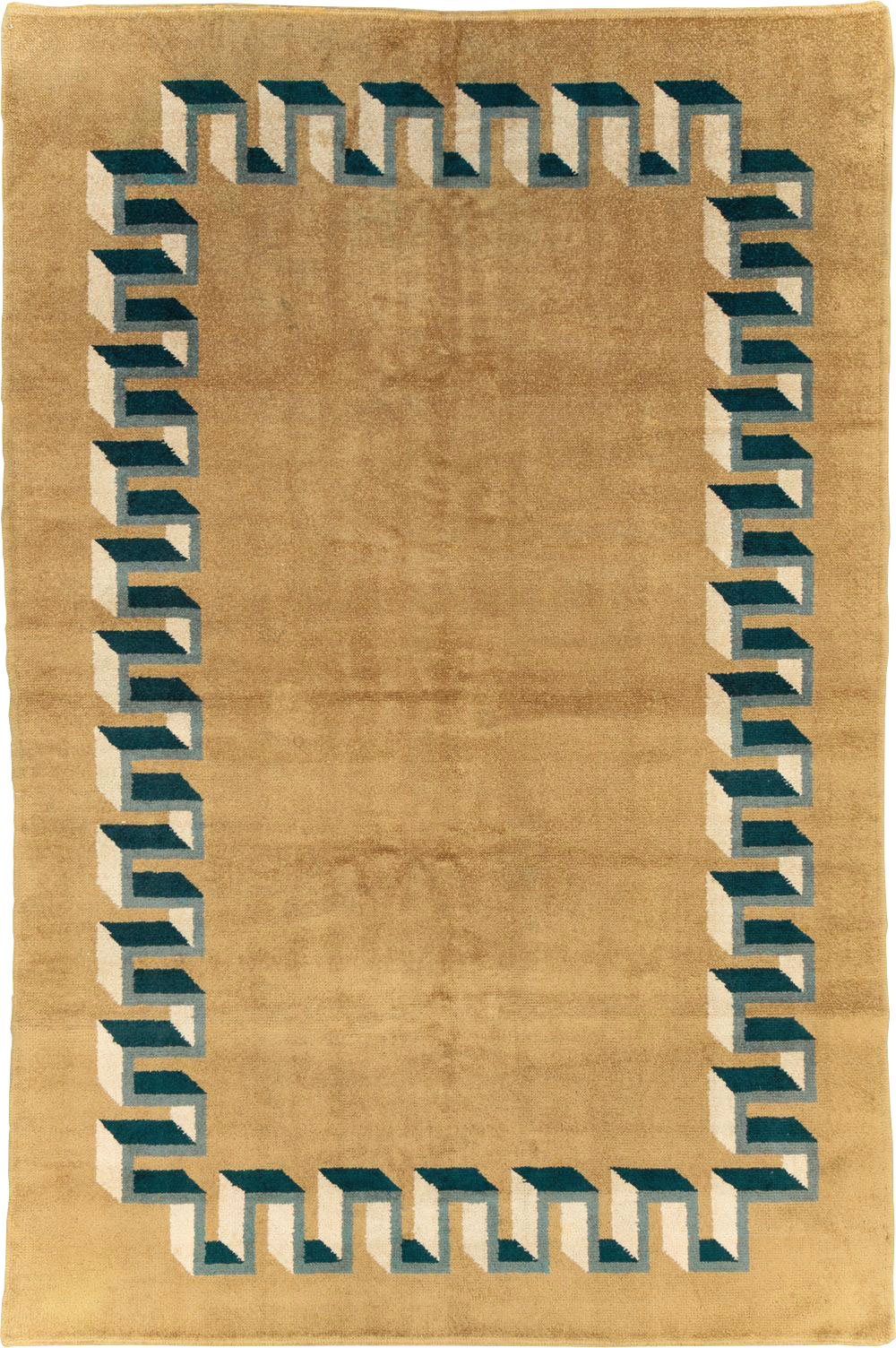 Vintage French Art Deco Carpet, No.31615 - Gss