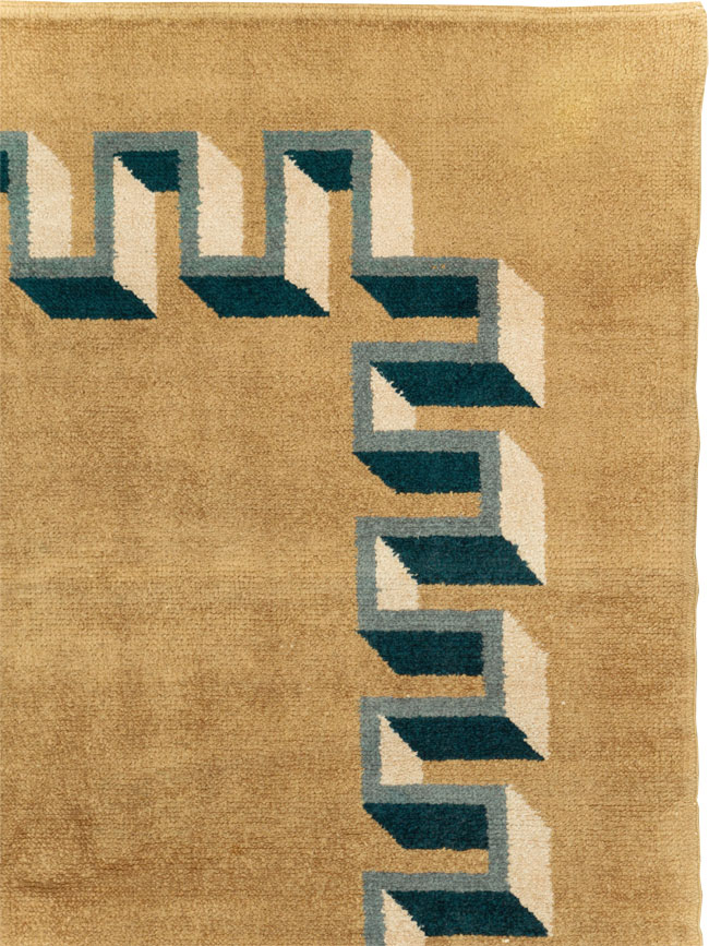 Vintage French Art Deco Carpet, No.31615 - Gss