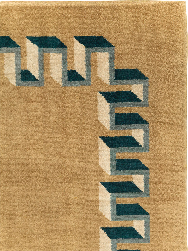 Vintage French Art Deco Carpet, No.31615 - Gss