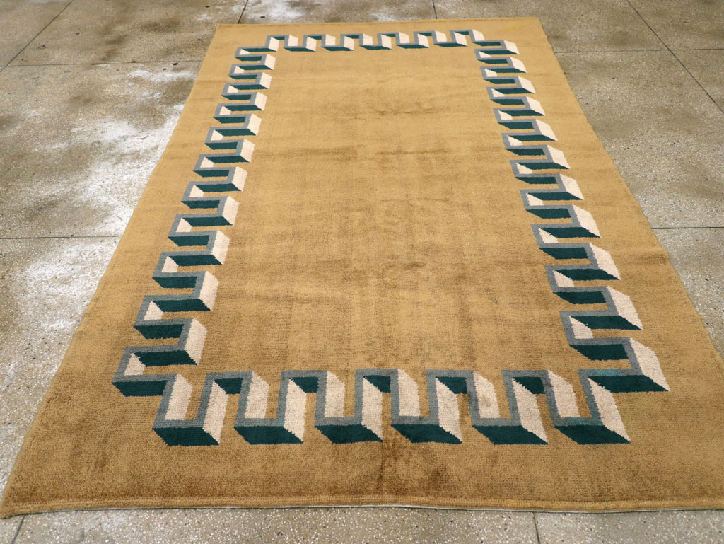 Vintage French Art Deco Carpet, No.31615 - Gss