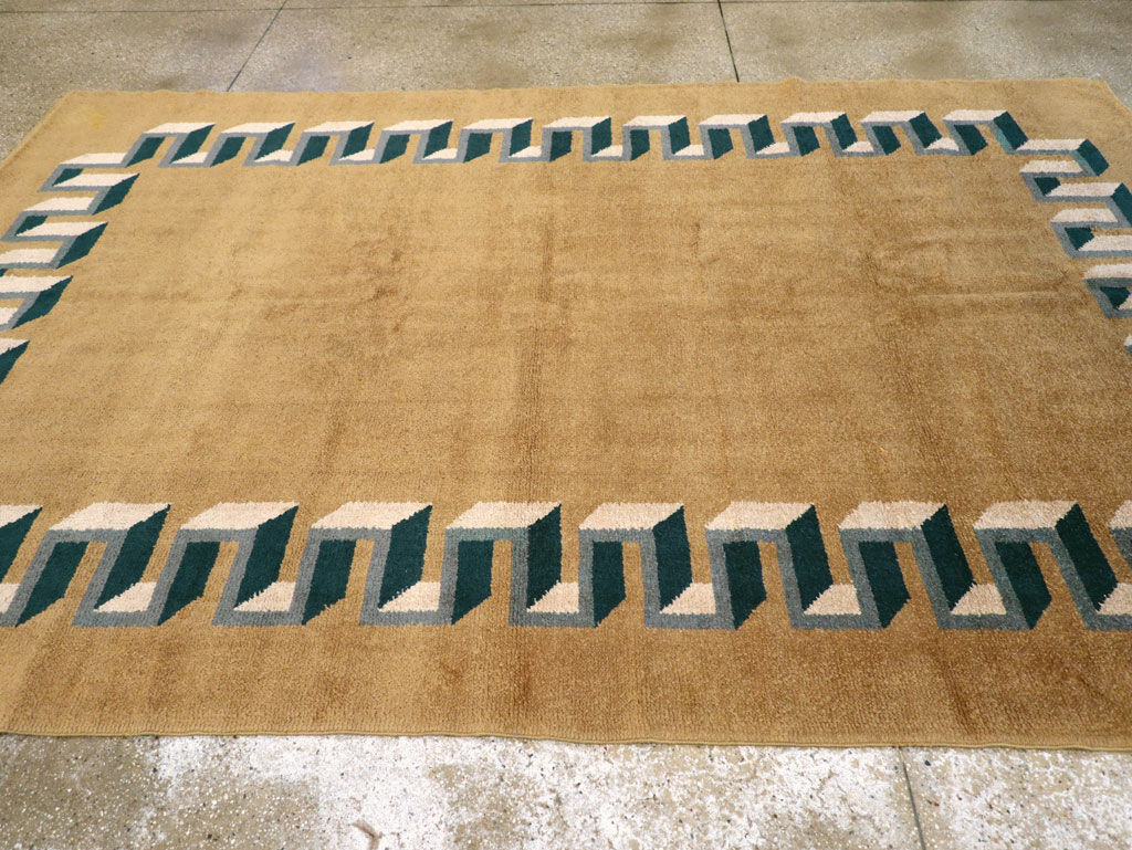 Vintage French Art Deco Carpet, No.31615 - Gss