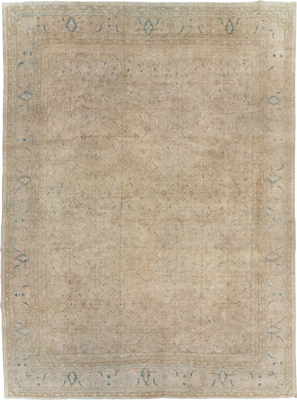 Vintage Persian Mahal Room Size Carpet, No.31619 - Gss