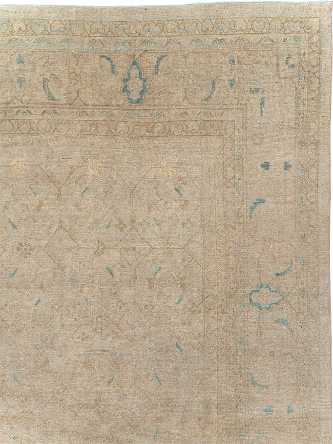 Vintage Persian Mahal Room Size Carpet, No.31619 - Gss
