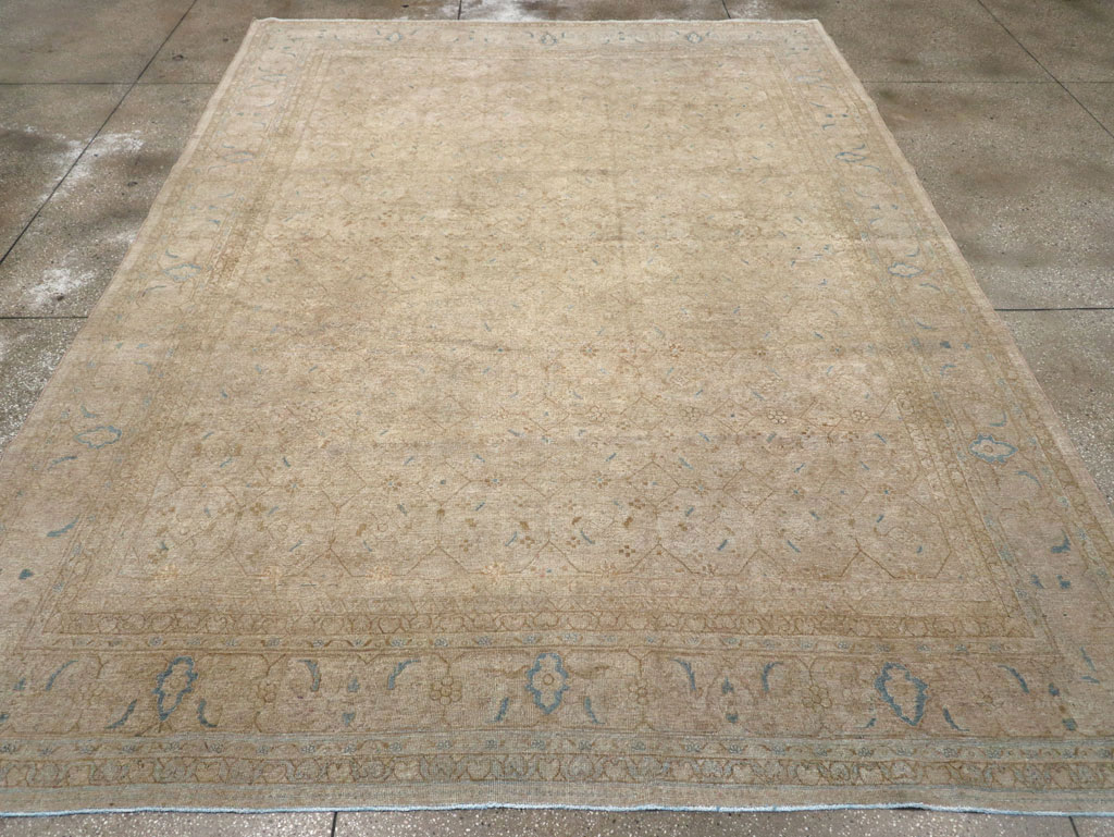 Vintage Persian Mahal Room Size Carpet, No.31619 - Gss