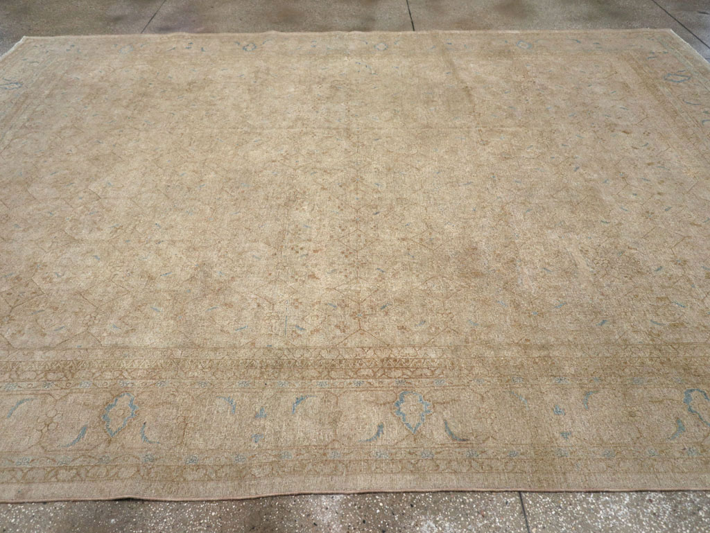 Vintage Persian Mahal Room Size Carpet, No.31619 - Gss