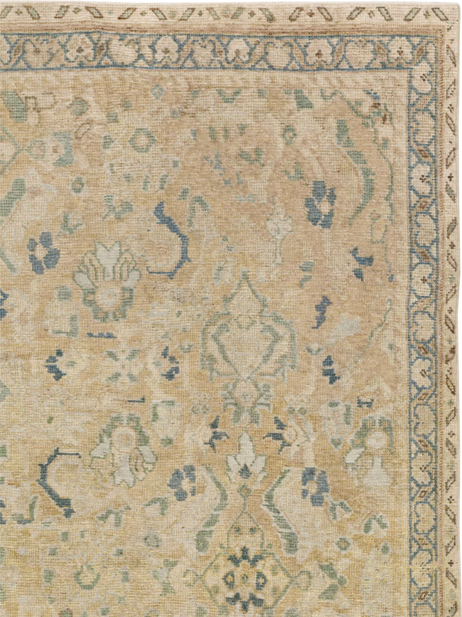 Vintage Persian Mahal Square Accent Carpet, No.31620 - Gss