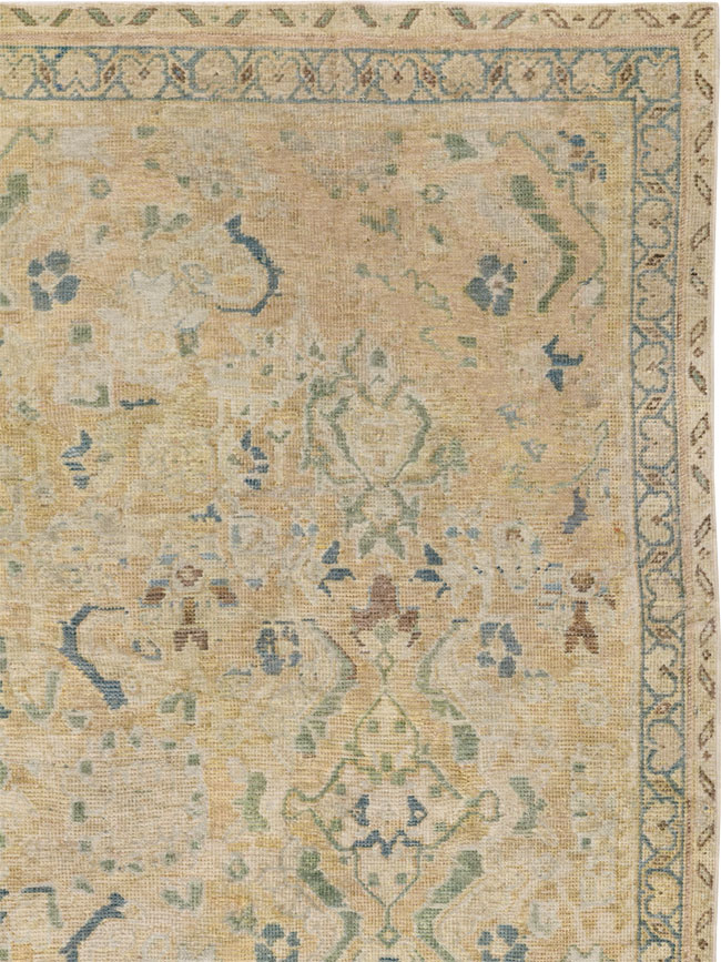 Vintage Persian Mahal Square Accent Carpet, No.31620 - Gss