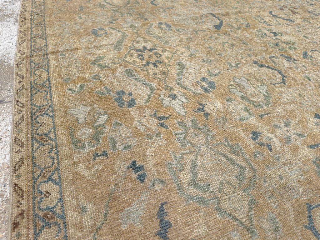 Vintage Persian Mahal Square Accent Carpet, No.31620 - Gss