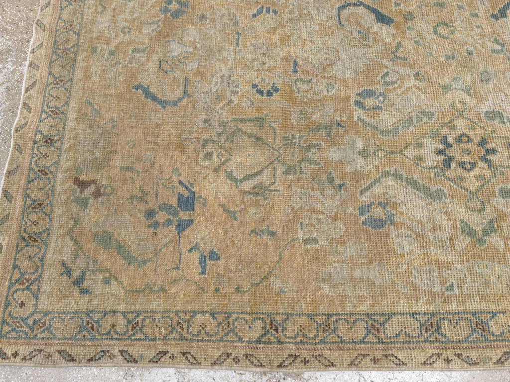 Vintage Persian Mahal Square Accent Carpet, No.31620 - Gss