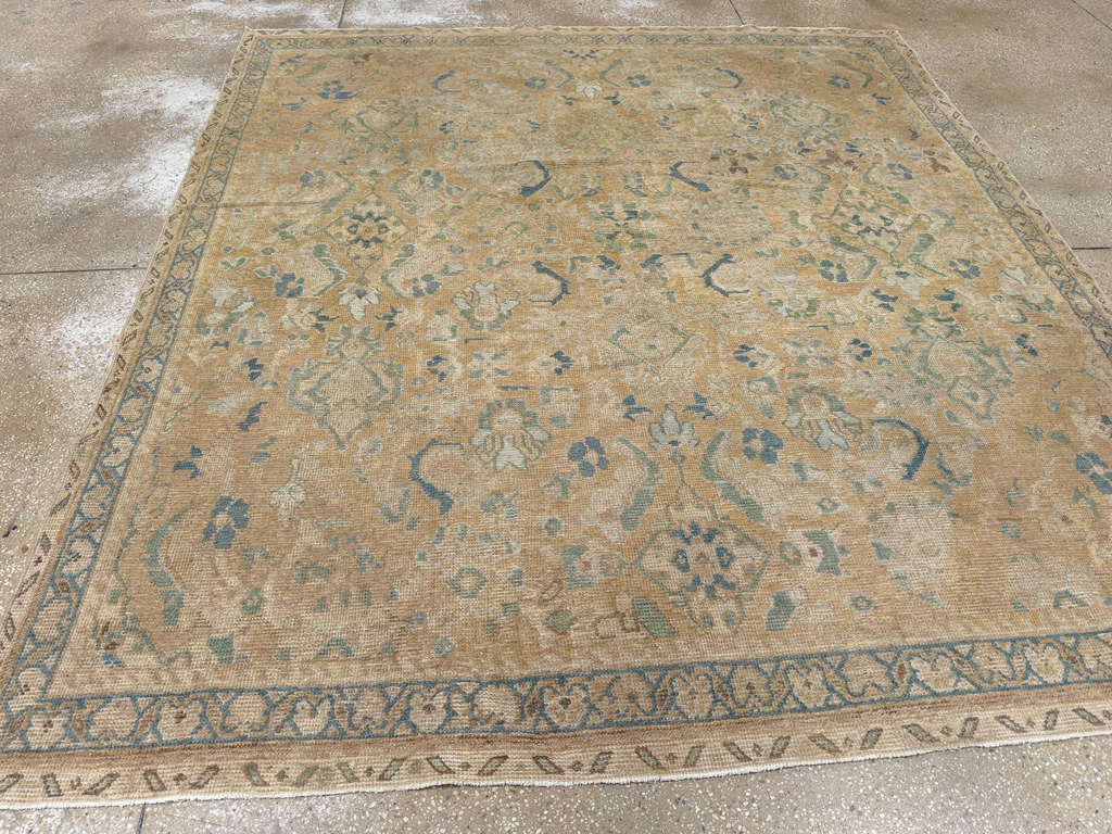 Vintage Persian Mahal Square Accent Carpet, No.31620 - Gss