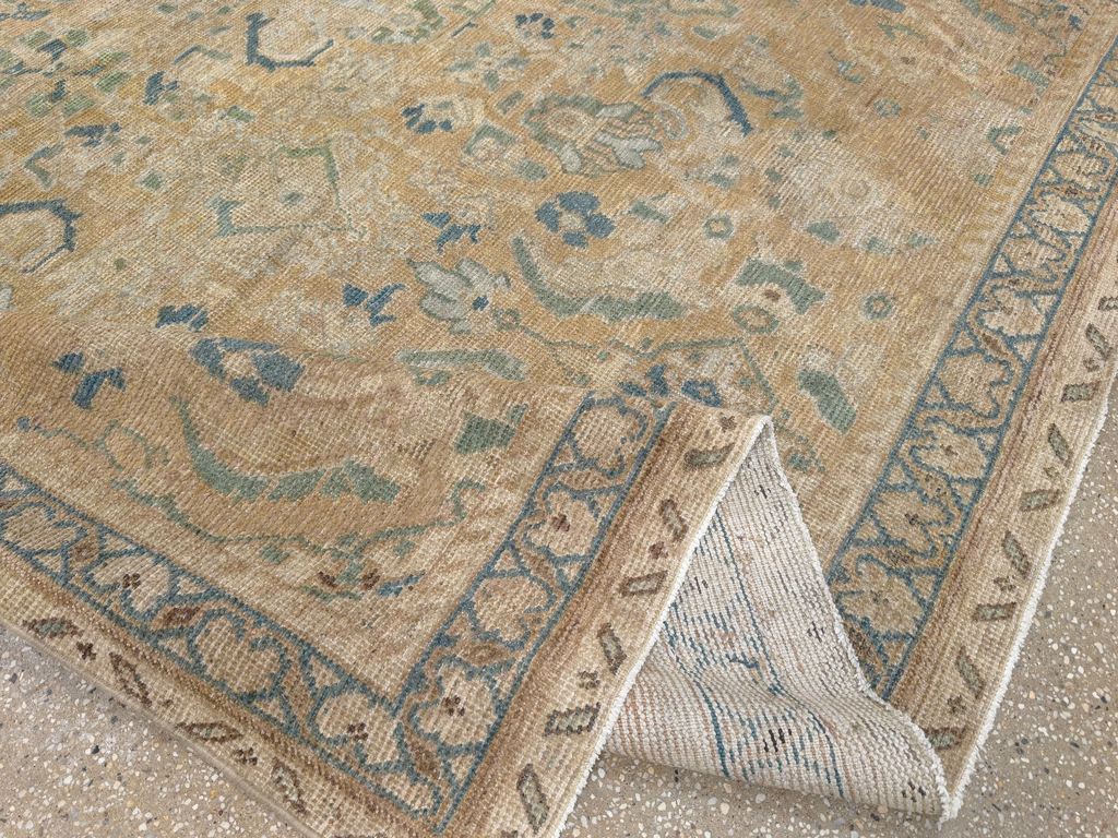 Vintage Persian Mahal Square Accent Carpet, No.31620 - Gss