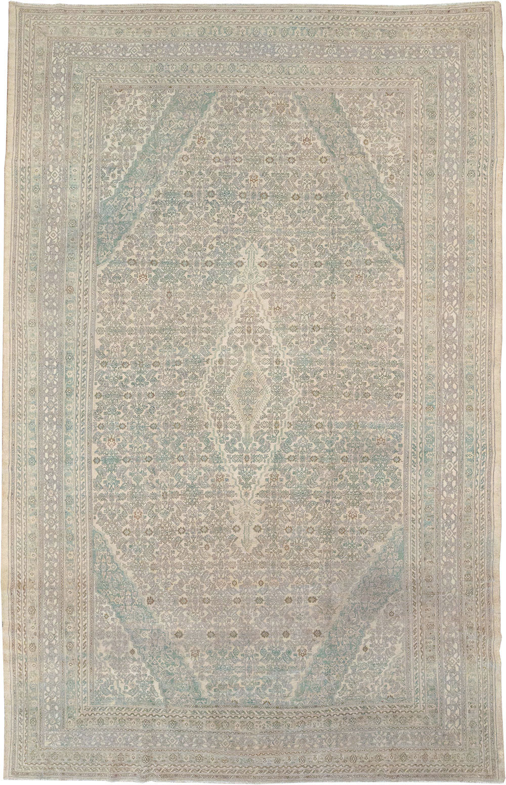 Vintage Persian Bibikabad Large Carpet, No.31640 - Gss