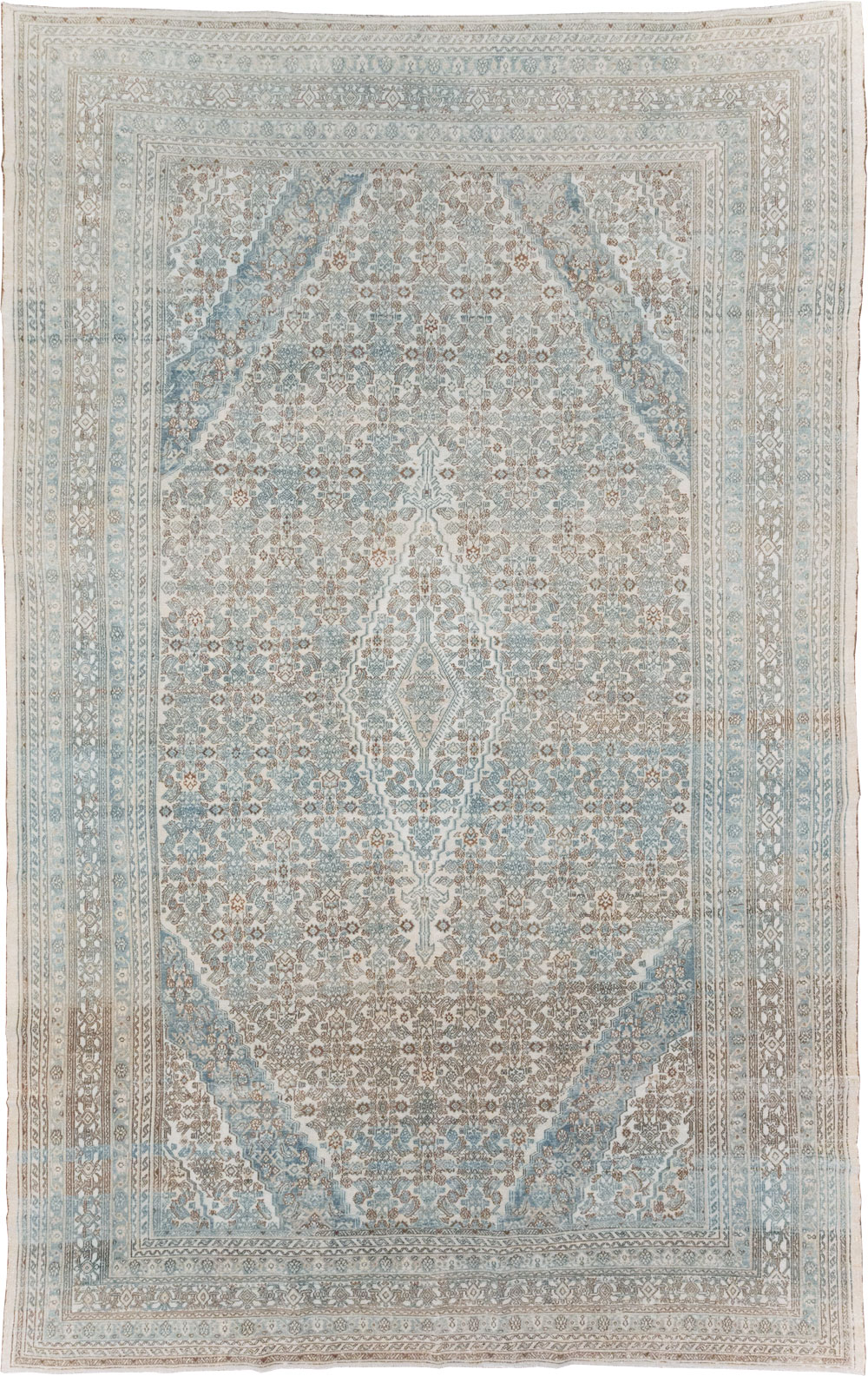 Vintage Persian Bibikabad Large Carpet, No.31640 - Gss