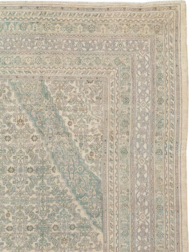 Vintage Persian Bibikabad Large Carpet, No.31640 - Gss