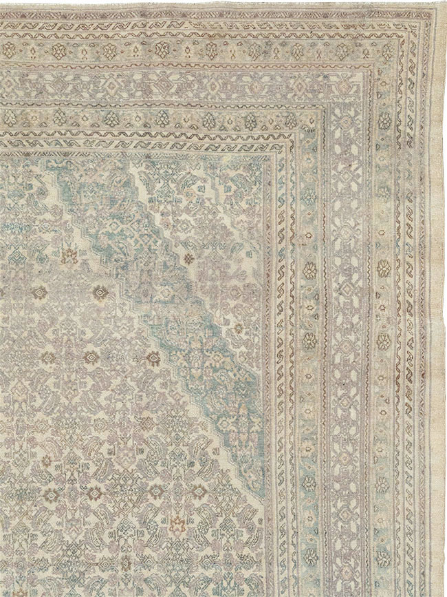 Vintage Persian Bibikabad Large Carpet, No.31640 - Gss