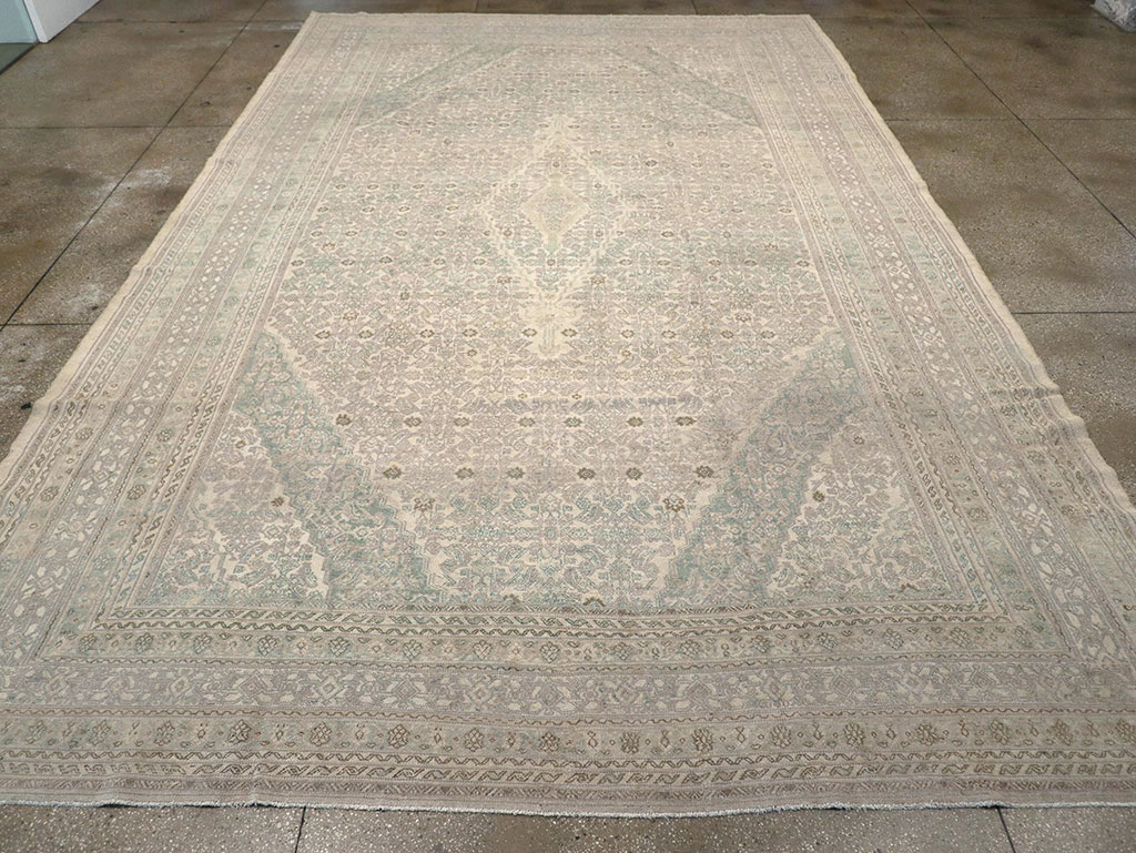 Vintage Persian Bibikabad Large Carpet, No.31640 - Gss