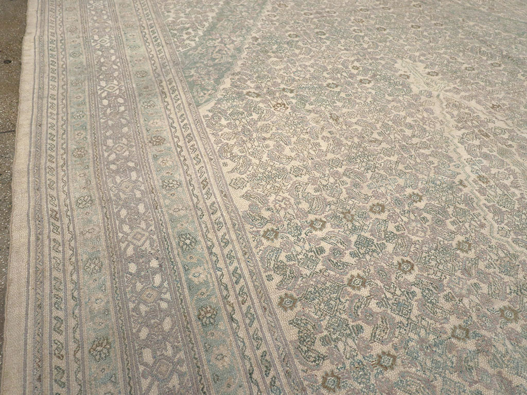 Vintage Persian Bibikabad Large Carpet, No.31640 - Gss