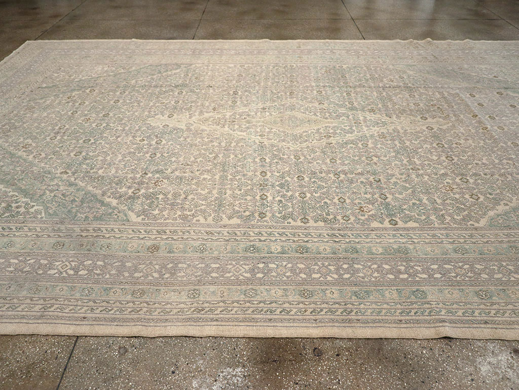 Vintage Persian Bibikabad Large Carpet, No.31640 - Gss